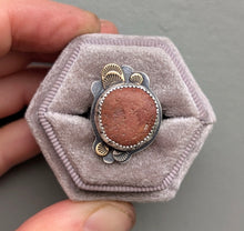 Load image into Gallery viewer, Beach Stone Statement Ring - size 7.5
