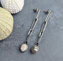 Load image into Gallery viewer, Ocean Jasper Link Earrings
