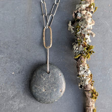 Load image into Gallery viewer, Coastline Necklace with Handmade Chain
