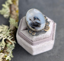 Load image into Gallery viewer, Dendritic Opal Ring - size 10.5
