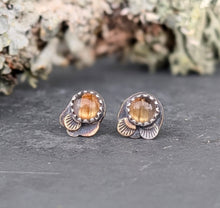 Load image into Gallery viewer, Golden Quartz Forest Floor Earrings
