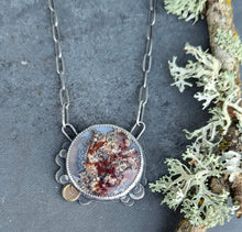 Load image into Gallery viewer, Red Moss Agate Forest Floor Necklace
