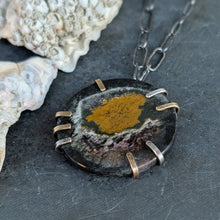 Load image into Gallery viewer, Jasper Slice Cosmos Necklace
