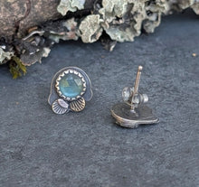 Load image into Gallery viewer, Green Kyanite Forest Floor Earrings
