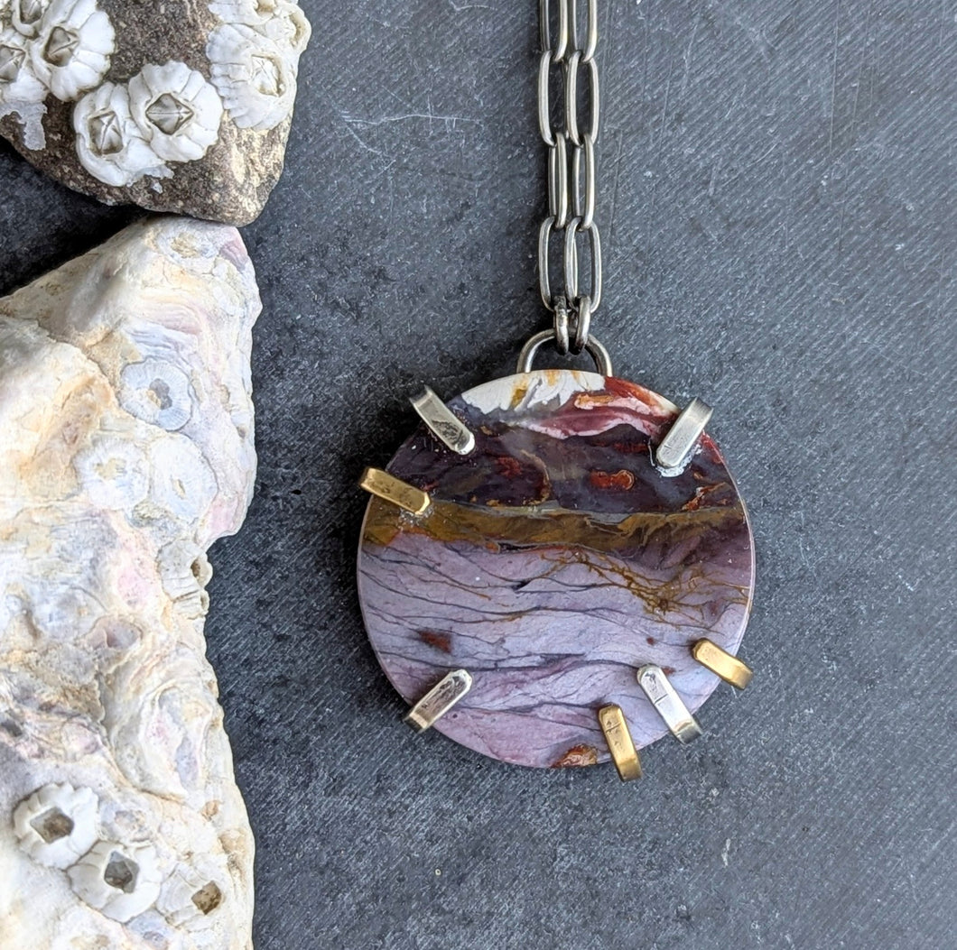 Jasper Slice Necklace