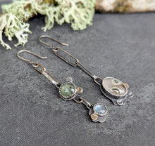 Load image into Gallery viewer, Earth &amp; Sky Asymmetrical Earrings
