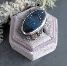 Load image into Gallery viewer, Dark Skies Statement Ring ✨ - size 7
