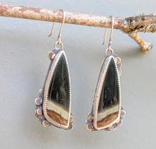Load image into Gallery viewer, Horizon Earrings - Polychrome Jasper Asymmetricals
