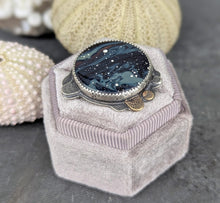 Load image into Gallery viewer, Dark Skies Statement Ring ✨ - size 7
