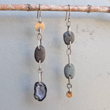 Load image into Gallery viewer, Beachcombing Geode Earrings
