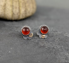 Load image into Gallery viewer, Garnet Forest Floor Earrings
