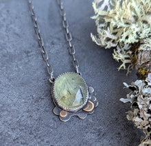 Load image into Gallery viewer, Prehnite Forest Floor Necklace
