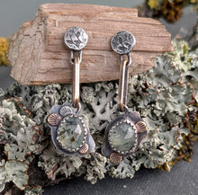 Load image into Gallery viewer, Prehnite Forest Floor Earrings
