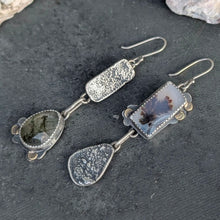 Load image into Gallery viewer, Dendritic Agate and Prehnite Asymmetricals
