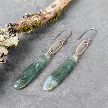 Load image into Gallery viewer, Moss Agate Forest Earrings
