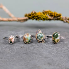 Load image into Gallery viewer, Ocean Jasper Forest Floor Ring  - size 8.25
