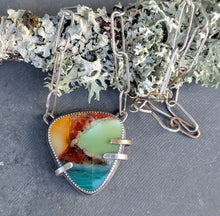 Load image into Gallery viewer, Opalized Wood Specimen Necklace
