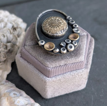 Load image into Gallery viewer, Coastline Fossil Coral Ring - size 8.75
