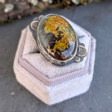 Load image into Gallery viewer, Lichen Statement Ring - size 8.5
