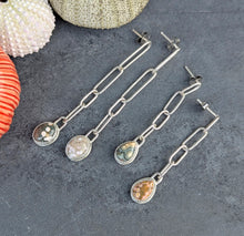 Load image into Gallery viewer, Ocean Jasper Link Earrings
