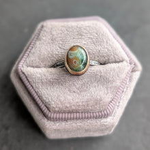 Load image into Gallery viewer, Ocean Jasper Forest Floor Ring  - size 7.75
