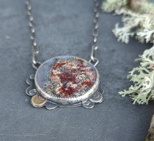 Load image into Gallery viewer, Red Moss Agate Forest Floor Necklace
