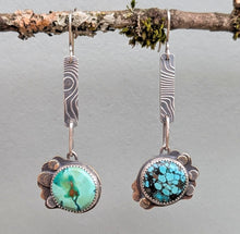 Load image into Gallery viewer, Turquoise Forest Floor Earrings
