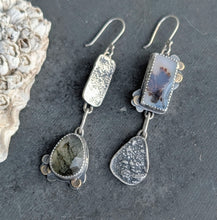 Load image into Gallery viewer, Dendritic Agate and Prehnite Asymmetricals
