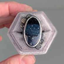 Load image into Gallery viewer, Dark Skies Statement Ring ✨ - size 7
