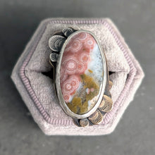 Load image into Gallery viewer, Ocean Jasper Bloom Ring - size 7.25
