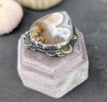 Load image into Gallery viewer, Garden Agate Statement Ring - size 8
