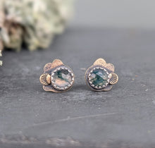 Load image into Gallery viewer, Moss Agate Forest Floor Earrings
