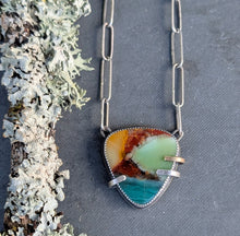 Load image into Gallery viewer, Opalized Wood Specimen Necklace
