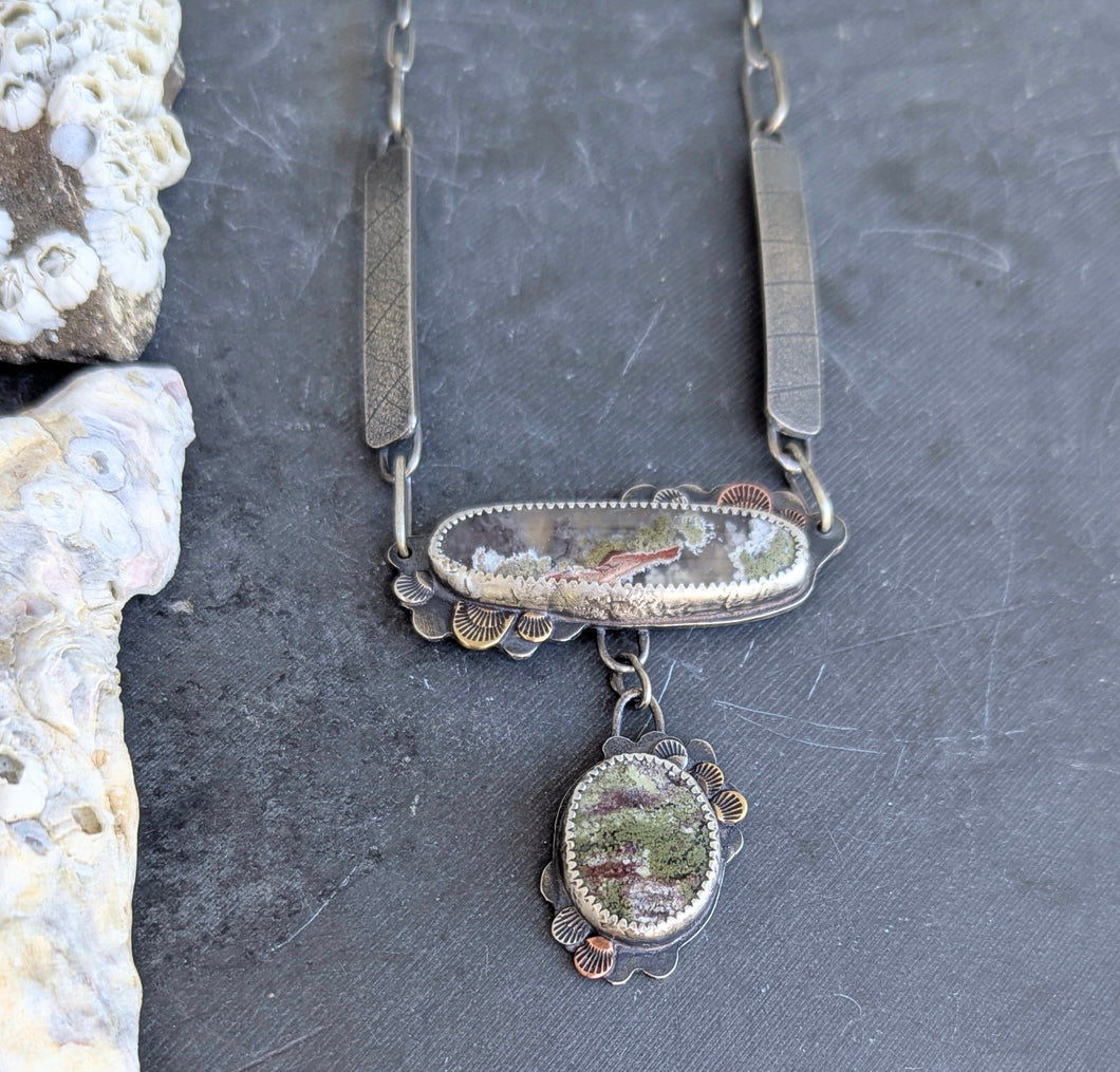 Moss Agate Forest Necklace