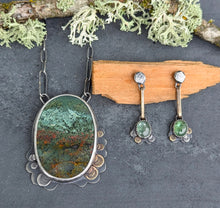 Load image into Gallery viewer, Kyanite Forest Floor Earrings
