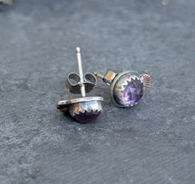 Load image into Gallery viewer, Amethyst Forest Floor Earrings
