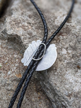Load image into Gallery viewer, Fossil Coral Tree Ring Bolo Tie
