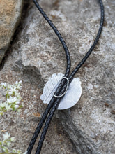 Load image into Gallery viewer, Fossil Coral Tree Ring Bolo Tie
